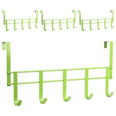 Wisdom 經典款門後五鉤 - 49x24x8cm 台灣製, 嫩芽綠, 4個