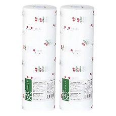 SHIMOYAMA 櫻桃印花風1次性抹布/懶人抹布, 櫻桃印花, 1入, 2捲