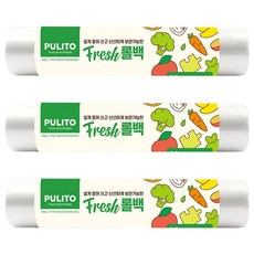 PULITO 捲筒式保鮮袋, 200入, 3個, 大