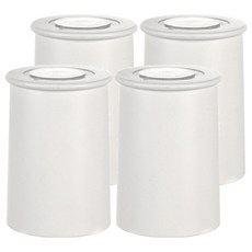 FaSoLa 創意磁吸 家庭號漱口杯 4個 白色 磁吸壁掛 瀝水易潔