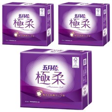 五月花 極柔 頂級抽取衛生紙 110張, 12包, 3袋