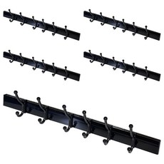 生活King 6連移動式掛鉤/門後勾, ABS樹脂, 3M強力黏膠, 免釘不傷牆面, 壁掛不佔空間, 5個