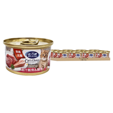 BELICOM 倍力康 挑嘴之最貓罐 80g x 24罐 貓咪濕糧, 湯汁鮪魚 + 鯛魚