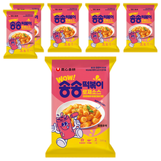 TAEKYUNG 泰耕 洞洞辣炒年糕 粉紅醬 (340g/包) 韓式道地風味 Q彈有嚼勁, 6包