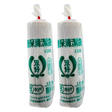 DOUBLE GOOD 双好 環保清潔袋 白色 50斤, 125L, 2捲