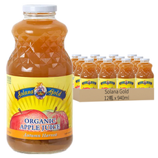 Solana Gold 有機蘋果汁, 940ml, 12瓶