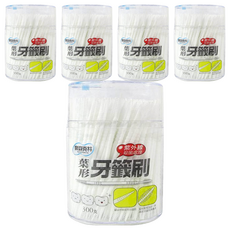 奈森克林 葉形牙籤刷 紫外線殺菌處理, 0.1cm, 300支, 5罐