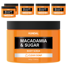 KUNDAL 昆黛爾 Sugar 身體磨砂膏, 洋槐與辣木花香, 550g, 6罐