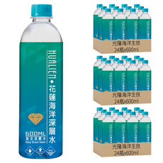 光隆海洋生技 花蓮七星潭海洋深層水, 600ml, 72瓶