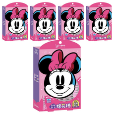 明基健康生活 幸福物語 多功能雙頭棉花棒 迪士尼 米妮 尖頭螺旋, 50支, 5盒