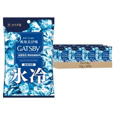 GATSBy 體用抗菌濕巾 極凍冰橙 10張, 36包, 70g