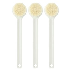 MUJI 無印良品 聚丙烯沐浴刷 37cm, 白色, 1入, 3支