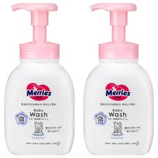 Merries 妙而舒 日本境內版 弱酸性嬰幼兒泡沫洗髮沐浴乳, 400ml, 2瓶