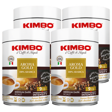 KIMBO 金牌100%阿拉比卡咖啡粉, 250g, 4罐