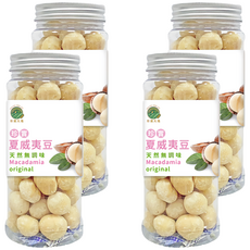 珍實大地 夏威夷果 無調味 250g, 台灣產地, 4瓶