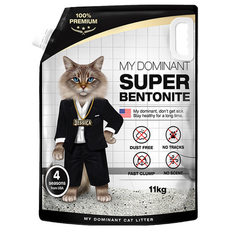 My Dominant 超級皂土貓砂, 1個, 11kg, 無香