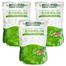 輕身體艷 無患子植萃洗衣精補充包, 1.8kg, 3袋