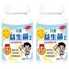 good Life 得意人生 兒童益生菌嚼錠 含乳鐵蛋白, 60顆, 800mg, 2罐