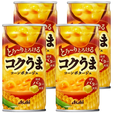 Asahi朝日 185g 日本原裝進口 奶油玉米濃湯罐, 4罐