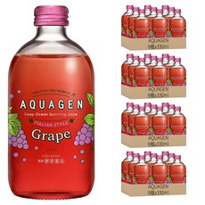 AQUAGEN 枝海洋深層氣泡水 義大利葡萄繽紛, 330ml, 36瓶