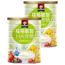 QUAKER 桂格 敏智HA麥精 乳鐵蛋白配方, 700g, 2罐, 6個月以上
