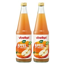 voelkel 維可 蘋果原汁, 700ml, 2個