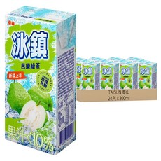 TAISUN 泰山 冰鎮芭樂綠茶, 300ml, 24入