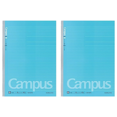 KOKUYO 國譽 Campus點線筆記本 A4 40枚 日本製, 藍色, 2本