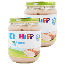 HiPP 喜寶 肉泥 4個月以上, 火雞肉, 125g, 2罐