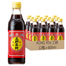 KONG YEN 工研 烏醋 600ml 12瓶