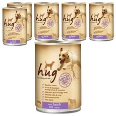 hug 哈格 全年齡犬羊肉主食狗罐頭, 羊肉, 400g, 6罐