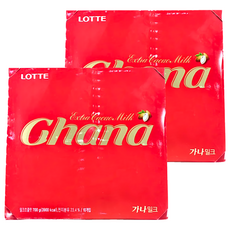 Ghana 加納 牛奶巧克力 經典巧克力甜點 濃郁香甜 口感柔和 多人分享, 700g, 2盒