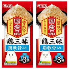 INABA CIAO 啾嚕 豪華三昧餐包, 雞軟骨, 180g, 2袋