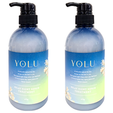 YOLU 放鬆夜間修護潤髮乳 晚香玉 + 梨香 475g, 2瓶