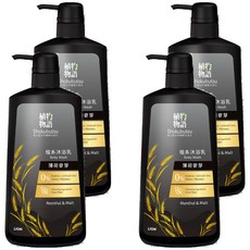 LION 獅王 植物物語 台灣公司貨 植系沐浴乳 薄荷麥芽, 500ml, 4瓶