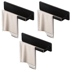 紙巾架 強力吸附 可放置於冰箱/洗衣機側面, 黑色, 3個