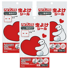 Skater 精油驅蟲貼片 BAYMAX 72片, 3包, 20g