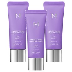 MISSHA 完美遮瑕BB霜 No.21白皙色 20ml SPF50 PA+++ 台灣公司貨, 3條