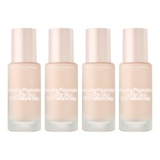 THE FACE SHOP 菲詩小舖 fmgt 台灣公司貨 貼妝恆潤粉底液 SPF35 PA++ 35ml, V203, 4瓶