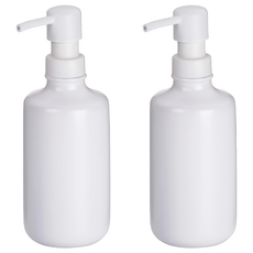 kela Leonie 洗手乳罐 附標籤貼紙 500ml, 2個, 白色