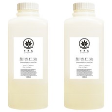 Bio-matrix 百翠氏 冷壓甜杏仁油 Sweet Almond Oil 高保濕按摩基底油, 2瓶, 1L