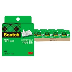 Scotch 810R 隱形膠帶補充包, 20入, 混色