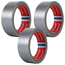 DADA 高黏度強力布膠帶 40mm*20m，厚度0.26mm, 銀色, 3個