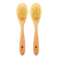 Braun Wettberg 德國製白豚鬃HOME SPA筋膜放鬆按摩刷, 2支