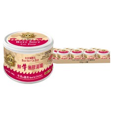 CAPTAIN CALICO 小花貓隊長 全齡貓 鮮牛無膠貓湯罐 180g, 牛肉 + 雞肉, 12罐