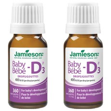 Jamieson 健美生 維生素D3滴劑 MCT Oil 鈣吸收 孕婦嬰兒可用 360滴 2瓶, 11.7ml