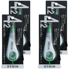 Tombow 蜻蜓牌 MONO 修正帶 CT-PXN4，4.2mm x 6m, 4個, 綠色