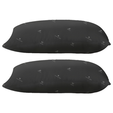 DeKo 岱珂 石墨烯除臭機能壓縮枕 標準枕, 2個, 75 x 45cm, 黑色