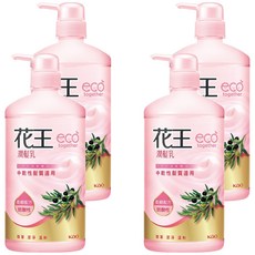 Kao 花王潤髮乳 中乾性髮質適用 典雅芳香 柔順易梳理, 750ml, 4瓶