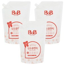 B&B 嬰兒衣物柔軟精 茉莉花味 補充包 1500ml, 1.5L, 3包